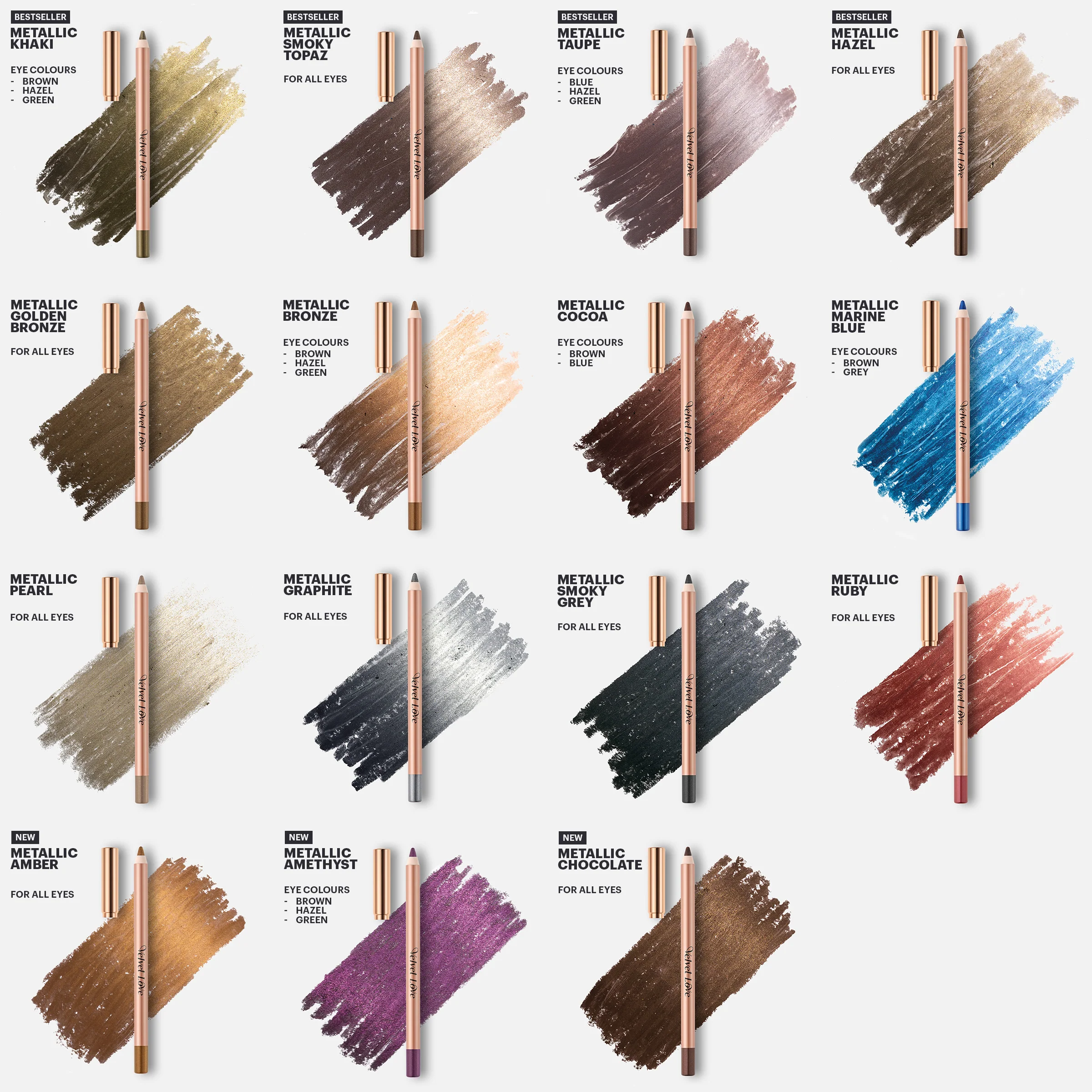 Velvet Love Eyeliner Pencil (Metallic Graphite) - Image 5